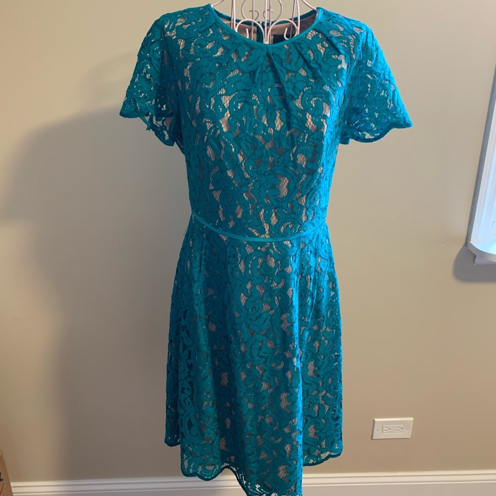 Adrianna Papell Teal Dress